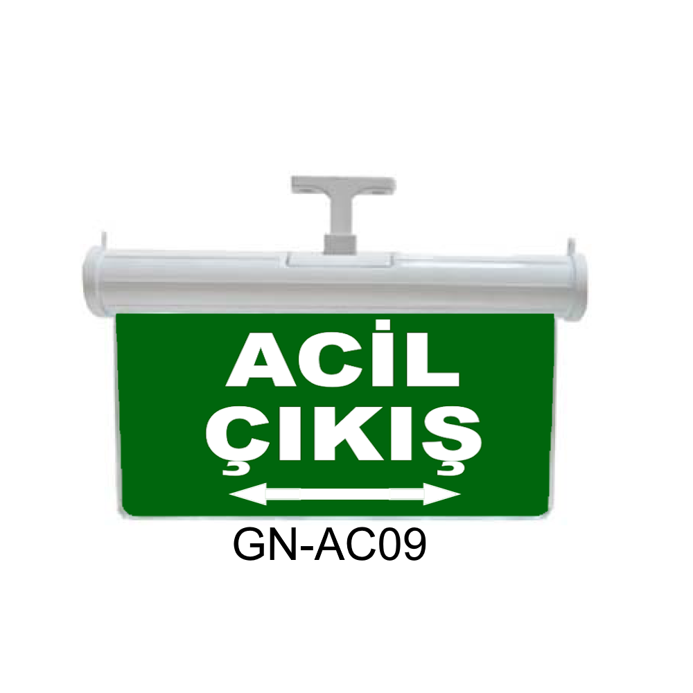 Işıklı Acil Çıkış Levhası (Acil Çıkış Sağ-Sol Ok) GN-AC09